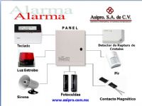 Sistemas de alarmas contra robo, asalto o incendio